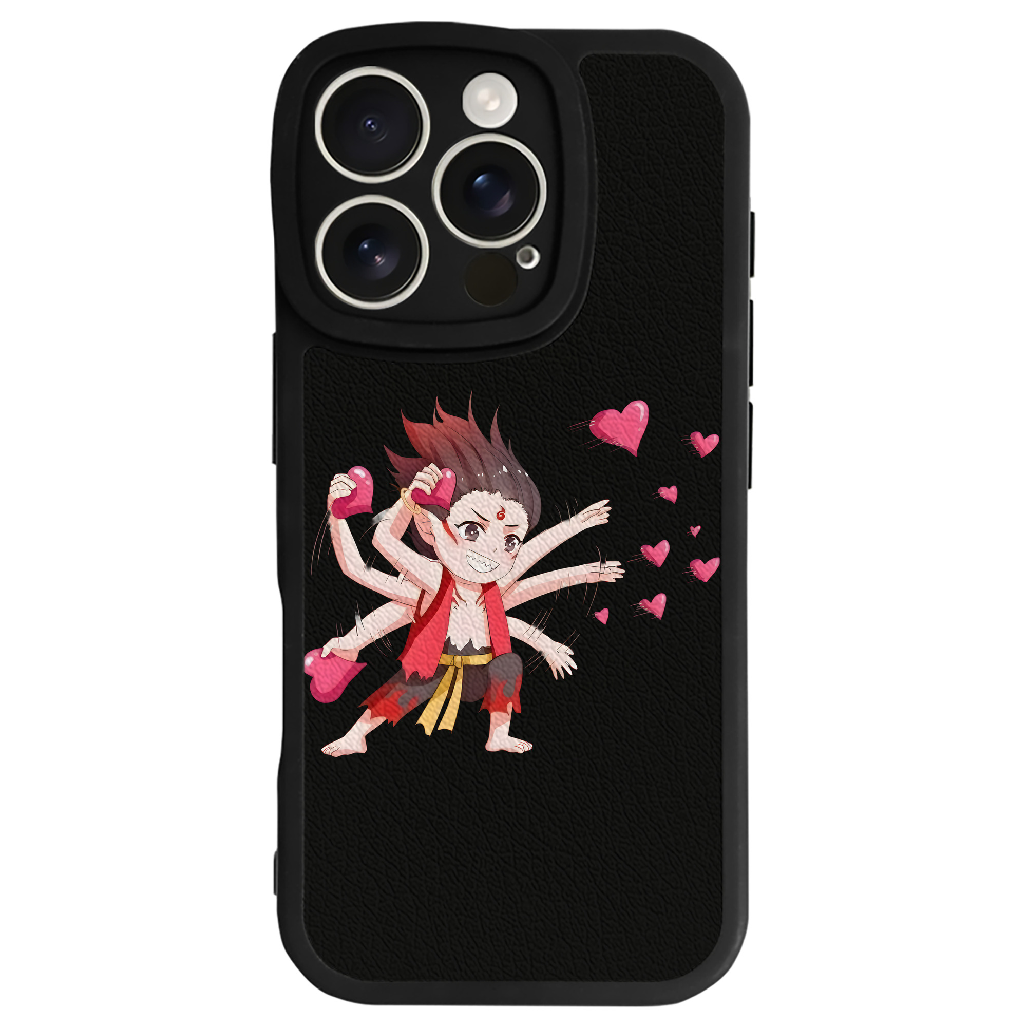 （画像用） Ne Zha 2 ナタ 魔童の大暴れ 【iPhone 16シリーズ対応】シリコンスマホケース（レザー調） 材質：シリコン